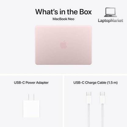 Apple 2026 MacBook Neo 13-inch Laptop with A18 Pro chip: Built for AI and Apple Intelligence, Liquid Retina Display, 8GB Unified Memory, 256GB SSD Storage, 1080p FaceTime HD Camera; Blush