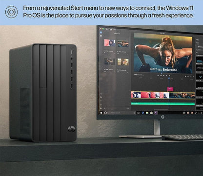 HP Pro Tower 290 G9 Business Desktop, 13th Gen Intel 4-Core Processor (Beats Core i7-9700), 16GB RAM, 256GB PCIe SSD + 1TB HDD, 2-Monitor Support 4K, HDMI, VGA, Wi-Fi, Windows 11 Pro