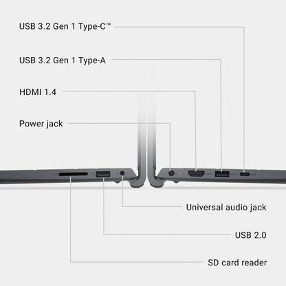 Dell 15 Laptop DC15250-15.6-inch FHD 120Hz Display, Intel Core 3 Processor 100U Processor, 8GB DDR4 RAM, 512GB SSD, Intel UHD Graphics, Windows 11 Home, Onsite Service - Carbon Black