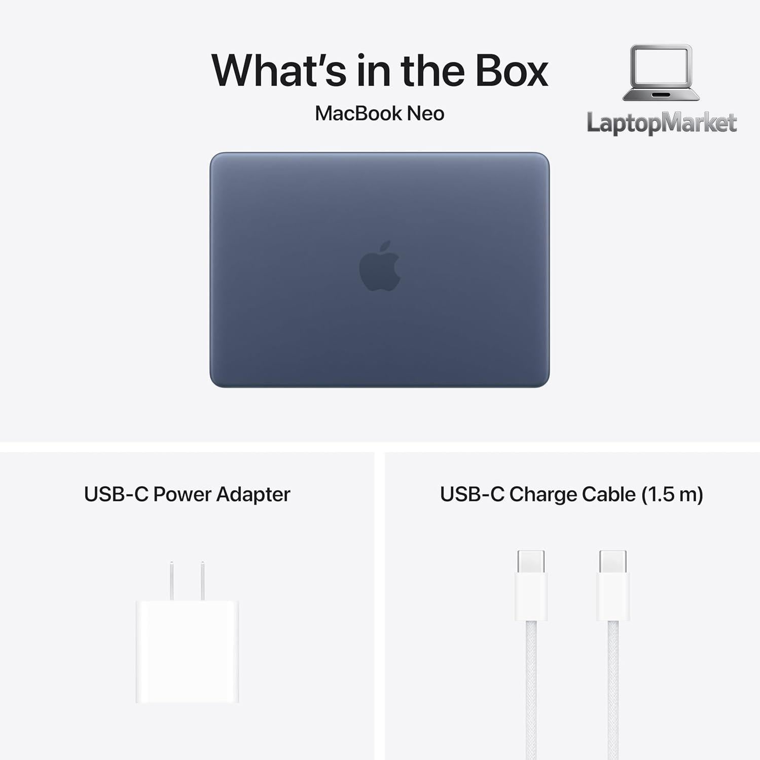 Apple 2026 MacBook Neo 13-inch Laptop with A18 Pro chip: Built for AI and Apple Intelligence, Liquid Retina Display, 8GB Unified Memory, 256GB SSD Storage, 1080p FaceTime HD Camera; Indigo