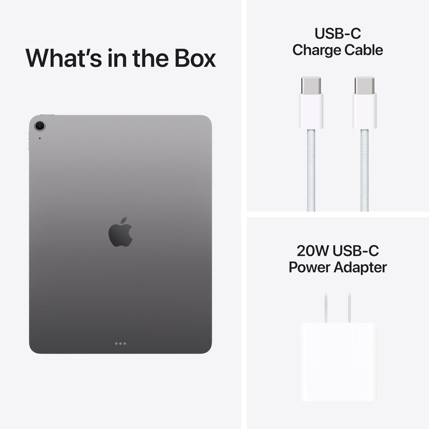 Apple iPad Air 13-inch with M3 chip Built for Apple Intelligence, Liquid Retina Display, 256GB, 12MP Front/Back Camera, Wi-Fi 6E, Touch ID, All-Day Battery Life — Space Gray with AppleCare+ (2 Years)