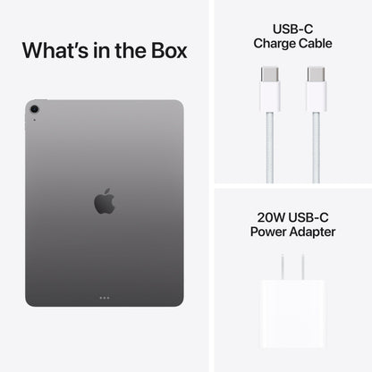 Apple iPad Air 13-inch with M3 chip Built for Apple Intelligence, Liquid Retina Display, 256GB, 12MP Front/Back Camera, Wi-Fi 6E, Touch ID, All-Day Battery Life — Space Gray with AppleCare+ (2 Years)