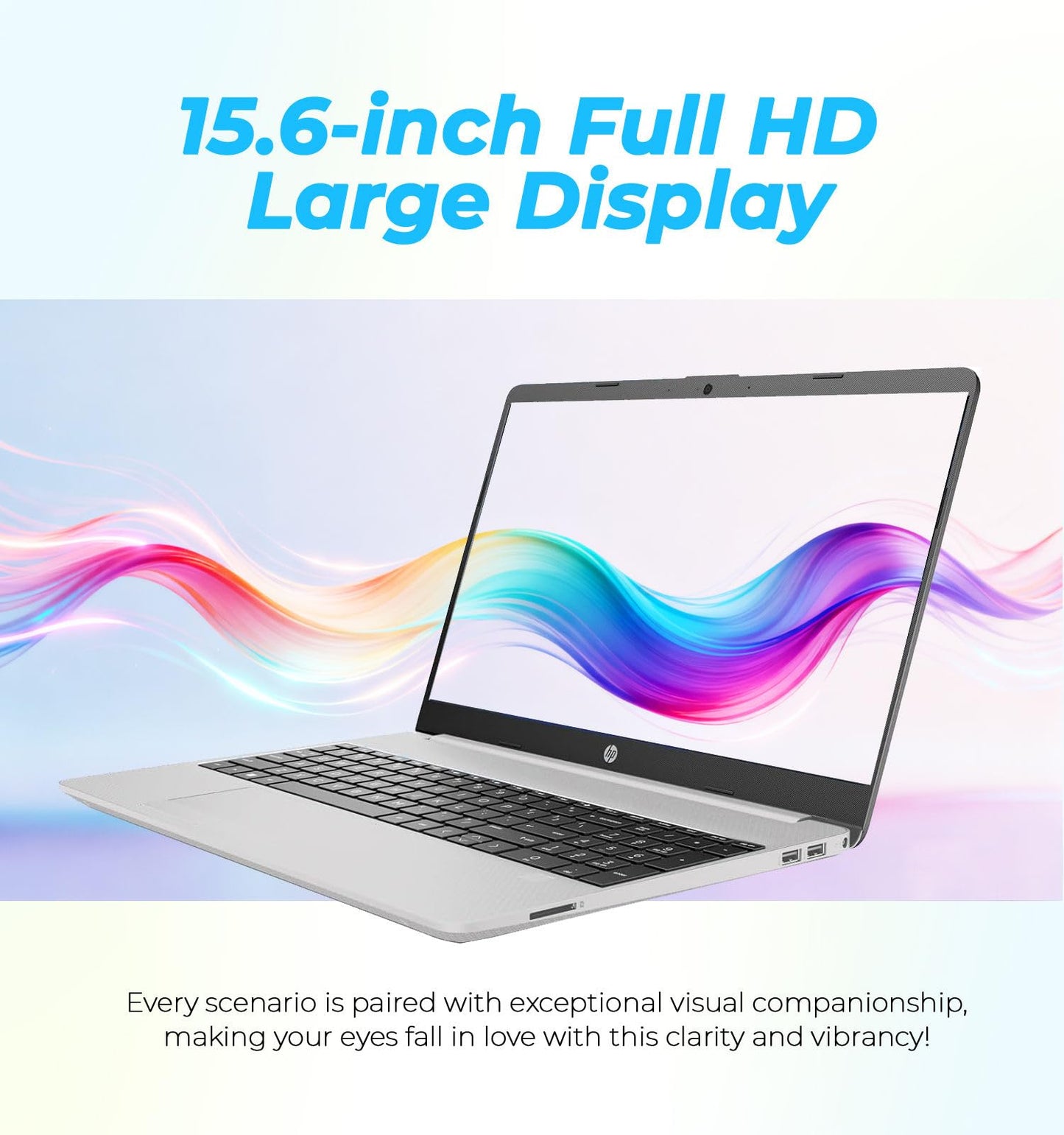 HP Latest 15.6" FHD Business Laptop, Intel Dual Core Processor Series, 16GB RAM | 256GB PCIe SSD, Wi-Fi 6, Copilot AI, SD Card Reader, Win11 Pro with Microsoft Office, for Work&Study