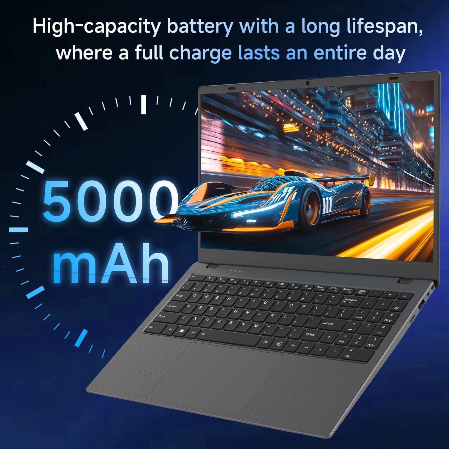 MAXVELTH 15.6 Inch Laptop 16GB RAM 512GB SSD, Gold Pentium Processor (Up to 3.4GHz), Expandable to 1TB, IPS FHD Display, 38WH, USB3.2, Type-C, HDMI, WiFi 5, Win11 Laptop, Notebook Laptops