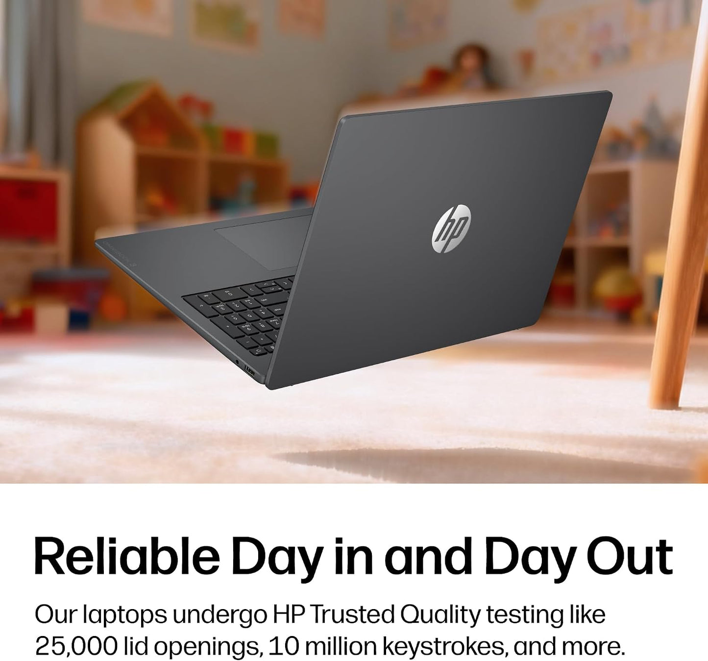 HP OmniBook 3 16 inch Laptop PC, 2K Touchscreen, AMD Ryzen 3 30, 8 GB RAM, 256 GB SSD, AMD Radeon 610M GPU, Windows 11 Home, Mica Silver, 16-by0199nr