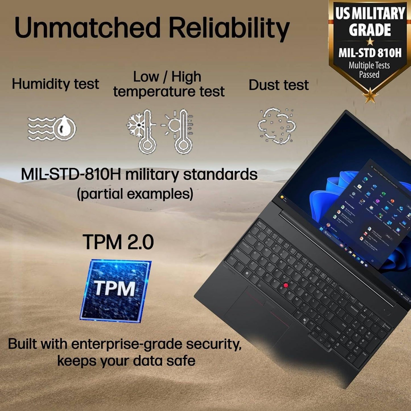 Lenovo ThinkPad E16 Laptop Computer for Business, Intel Ultra 5 225H (up to 4.9 GHz), 16GB DDR5 & 512GB PCIe SSD, Triple 4K Display Output, Fingerprint Reader, Windows 11 Pro, Carbon Black