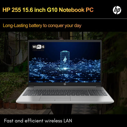 HP 255 G10 Laptop for Home or Work - Lifetime Microsoft Office 365 for Web - 15.6" Full HD - Ryzen 3 7330U (Beat Intel i5-1135G7) - 16GB RAM - 256GB SSD - HDMI - USB-C - Windows 11 w/o Mouse