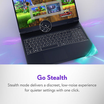 Alienware 16 Aurora Gaming Laptop AC16250-16" WQXGA 120Hz Display, Intel Core 7-240H Processor, 16GB DDR5 RAM, 1TB SSD, NVIDIA GeForce RTX 5050 8GB Graphics, Windows 11 Home, Onsite Service - Blue