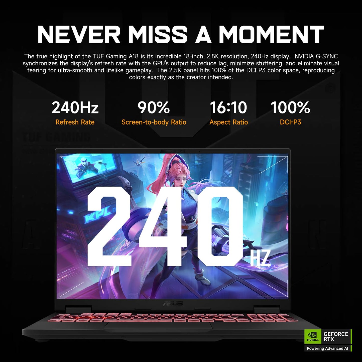 ASUS TUF A18 5070 Gaming Laptop, 18" WQXGA 240Hz Display, AMD Ryzen 7 260 (Beats Intel i7-14700), NVIDIA RTX 5070, 64GB RAM, 2TB SSD, RGB Backlit KB, Bundle with PCO Laptop Cooler