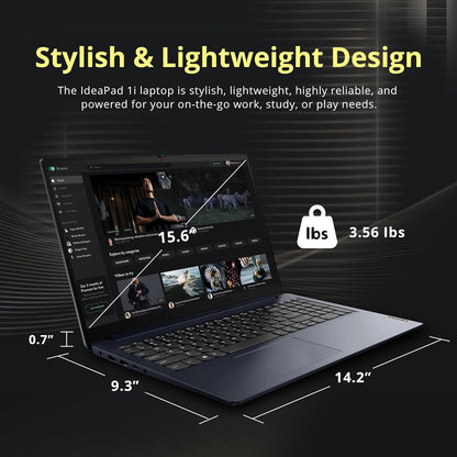 Lenovo Latest 15.6'' FHD Touchscreen Laptop with Microsoft Office for Web, Powerful 13th Intel Core i5 Processor (Beats 12th i7), 16GB RAM, 628GB SSD (500GB External), Windows 11, Long Battery Life