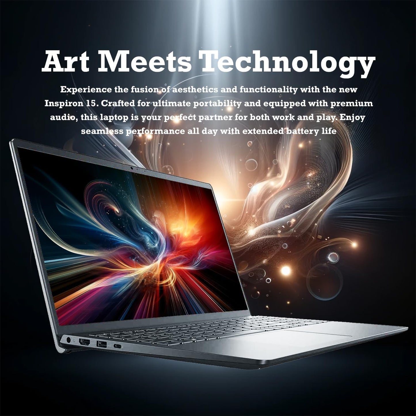 Dell Inspiron 15.6" FHD Touchscreen Laptop | Intel Core i5-1334U CPU | 12GB RAM | 768GB Storage (256GB PCIe SSD + 512GB External) | Long Battery Life | Win 11 with Office 365 for The Web | w/o Mouse