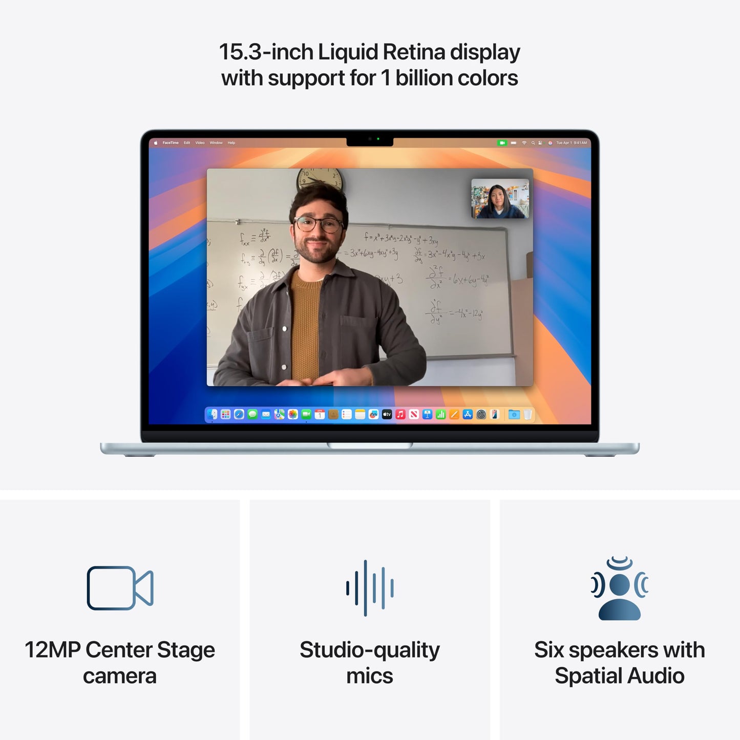 Apple 2025 MacBook Air 15-inch Laptop with M4 chip: Built for Apple Intelligence, 15.3-inch Liquid Retina Display, 16GB Unified Memory, 512GB SSD Storage, Touch ID; Sky Blue with AppleCare+ (3 Years)