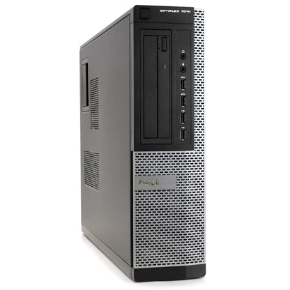Refurbish Dell Desktop Computer Package Compatible with Dell Optiplex 7010 Intel Quad Core i5 3.2GHz, 8GB Ram, 500GB HDD, 19-inch LCD, DVD, WiFi, Keyboard, Mouse, Windows 11 Pro