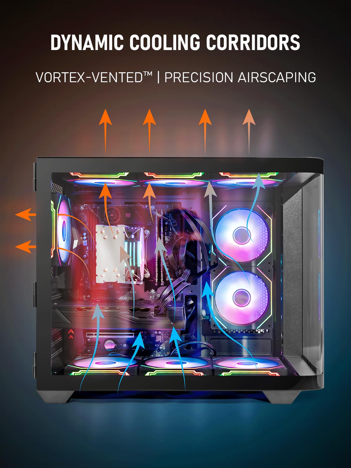 HERB GARDEN USA Liquid Cooling Gaming PC Desktop,12th Gen i7-12700KF, GeForce RTX 4060 8GB Graphics, 32GB DDR4 RGB RAM, 1TB NVMe SSD, 800W Power Supply, Windows 11 Pro,Plug and Play Desktop Computer