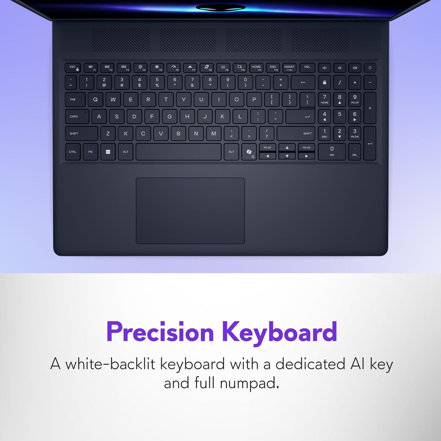 Alienware 16 Aurora Gaming Laptop AC16250-16" WQXGA 120Hz Display, Intel Core 7-240H Processor, 16GB DDR5 RAM, 1TB SSD, NVIDIA GeForce RTX 5050 8GB Graphics, Windows 11 Home, Onsite Service - Blue