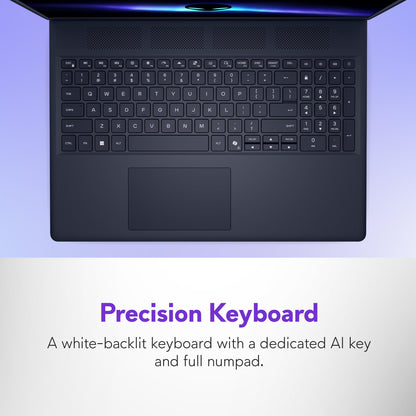Alienware 16 Aurora Gaming Laptop AC16250-16" WQXGA 120Hz Display, Intel Core 7-240H Processor, 16GB DDR5 RAM, 1TB SSD, NVIDIA GeForce RTX 5050 8GB Graphics, Windows 11 Home, Onsite Service - Blue
