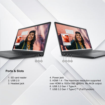 Dell Inspiron 15.6" FHD Touchscreen Laptop | Intel Core i5-1334U CPU | 12GB RAM | 768GB Storage (256GB PCIe SSD + 512GB External) | Long Battery Life | Win 11 with Office 365 for The Web | w/o Mouse