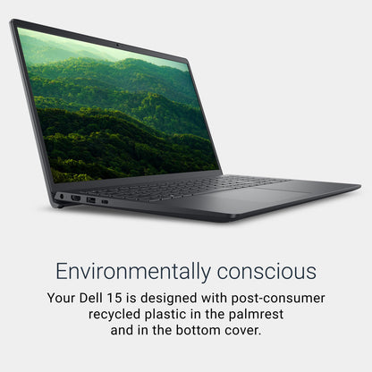Dell 15 Laptop DC15250-15.6-inch FHD 120Hz Display, Intel Core 3 Processor 100U Processor, 8GB DDR4 RAM, 512GB SSD, Intel UHD Graphics, Windows 11 Home, Onsite Service - Carbon Black