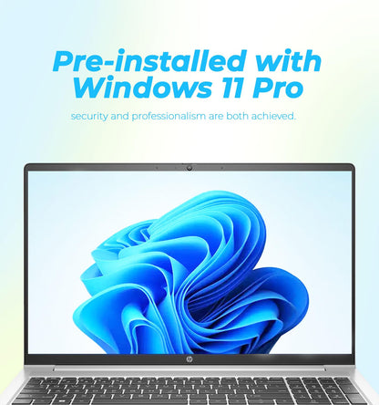 HP Latest 15.6" FHD Business Laptop, Intel Dual Core Processor Series, 16GB RAM | 256GB PCIe SSD, Wi-Fi 6, Copilot AI, SD Card Reader, Win11 Pro with Microsoft Office, for Work&Study