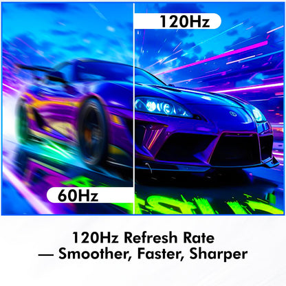 Computer Monitor, 4K Computer Monitor (3840 x2160) up to 120Hz, Gaming Monitor 32", Gaming Monitors w/ 99% sRGB, AMD FreeSync, IPS Panel,Computer Monitors w/ 1ms Display, VESA Mountable, Black