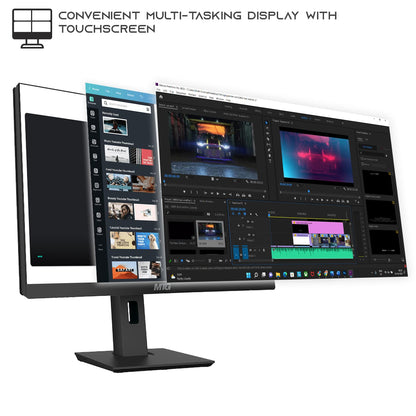 Gaming All in one PC 24 Inch FHD Touchscreen, MTG Yama, Intel Core i5 10th Gen, 16GB RAM, 240GB NVME / 1TB SSD, AMD RX 550 4GB DDR5 Graphics, Webcam, RGB Combo, Windows 11 Home