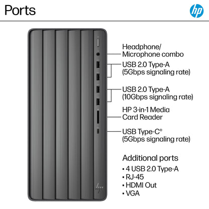 HP Envy Desktop PC, Intel Core i7-14700, 32 GB RAM, 1 TB SSD, UHD Graphics 770, Windows 11 Pro, TE01-5002 (2024)