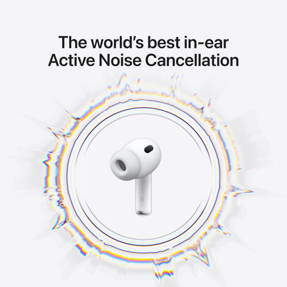 Apple AirPods Pro 3 Wireless Earbuds, Active Noise Cancellation, Live Translation, Heart Rate Sensing,Hearing Aid Feature,Bluetooth Headphones,Spatial Audio, High-Fidelity Sound, USB-C Charging, White