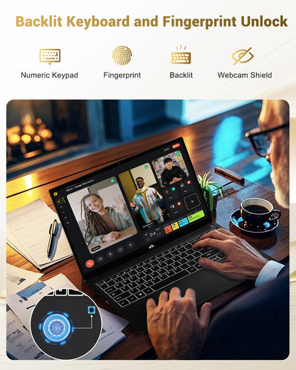 NIMO 15.6" IPS FHD Gaming Laptop, AMD Ryzen 7 8745HS 32GB DDR5 RAM 1TB SSD (8C/16T, up to 4.9GHz), Radeon 780M Graphics, 100W Type-C, Backlit Keyboard, Fingerprint, USB-C 4.0 Business Computer