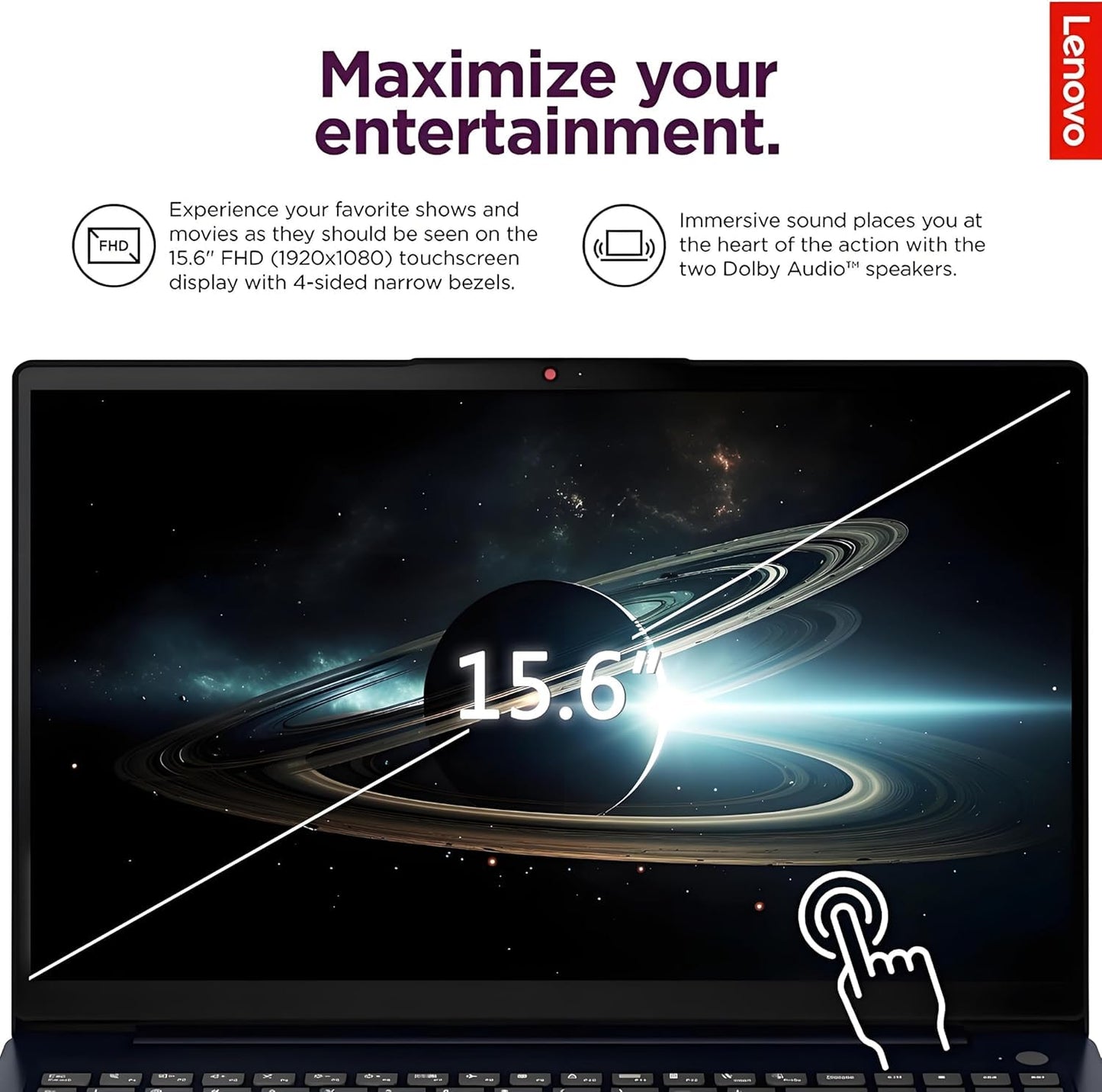 Lenovo New IdeaPad 15.6" Touchscreen Business Laptop with Microsoft Office | 8GB RAM - 1TB SSD | 2026 Edition | Intel Core i5-1335U 10-core Processor(Beats i7-1255U) | Windows 11 Home