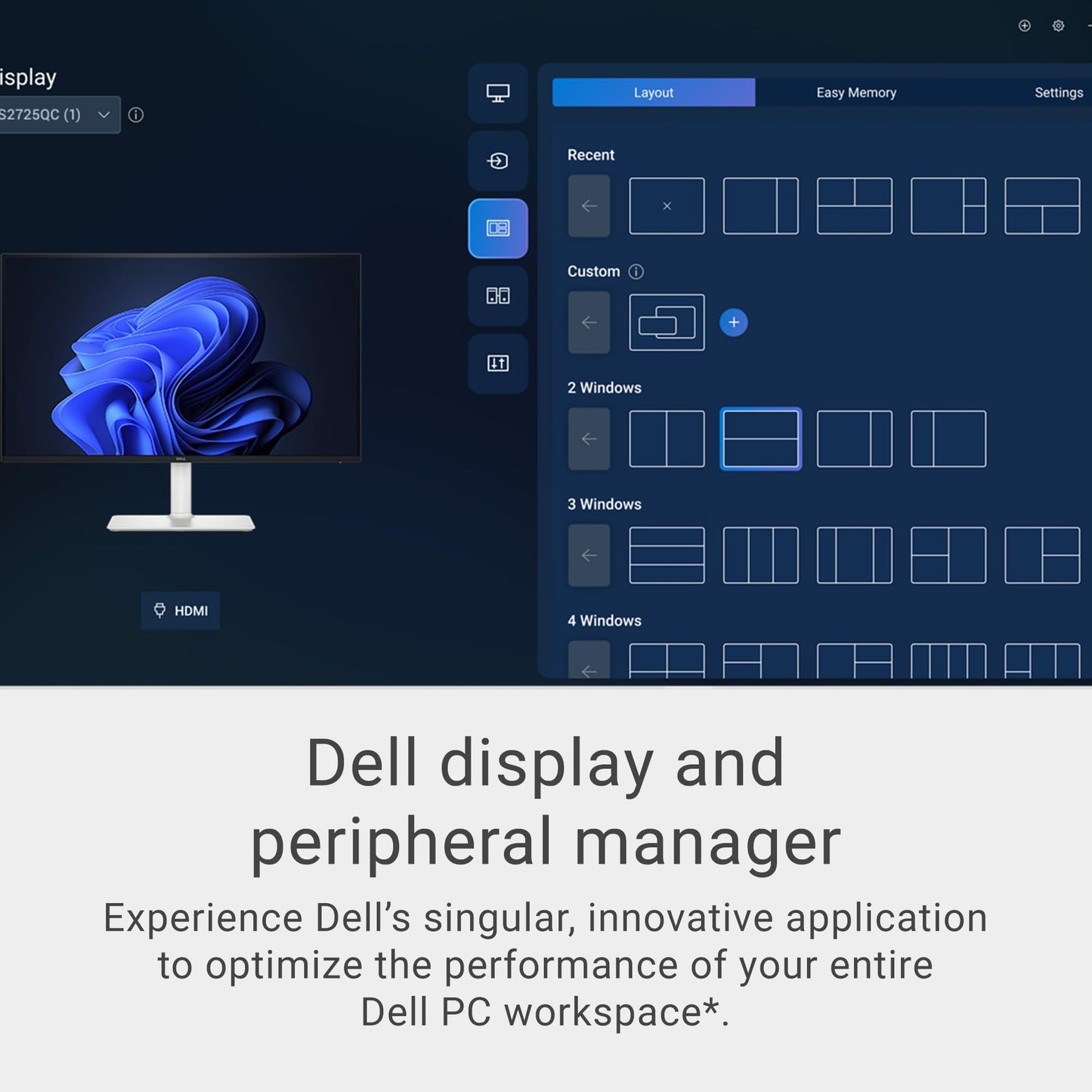 Dell 32 Plus 4K Monitor - S3225QS - 31.5-inch 4K (3840 x 2160) up to 120Hz 16:9 Display, VA Panel, AMD FreeSync Premium, 99% sRGB, 95% DCI-P3, 1500:1 Contrast Ratio, Comfortview - Ash White