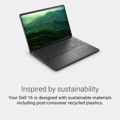 Dell 16 Laptop DC16250-16.0-inch 16:10 FHD+ Touch Display, Intel Core 5 120U Processor, 16GB DDR5 RAM, 512GB SSD, Intel Graphics, Windows 11 Home, 1 Year Basic Onsite Service - Carbon Black