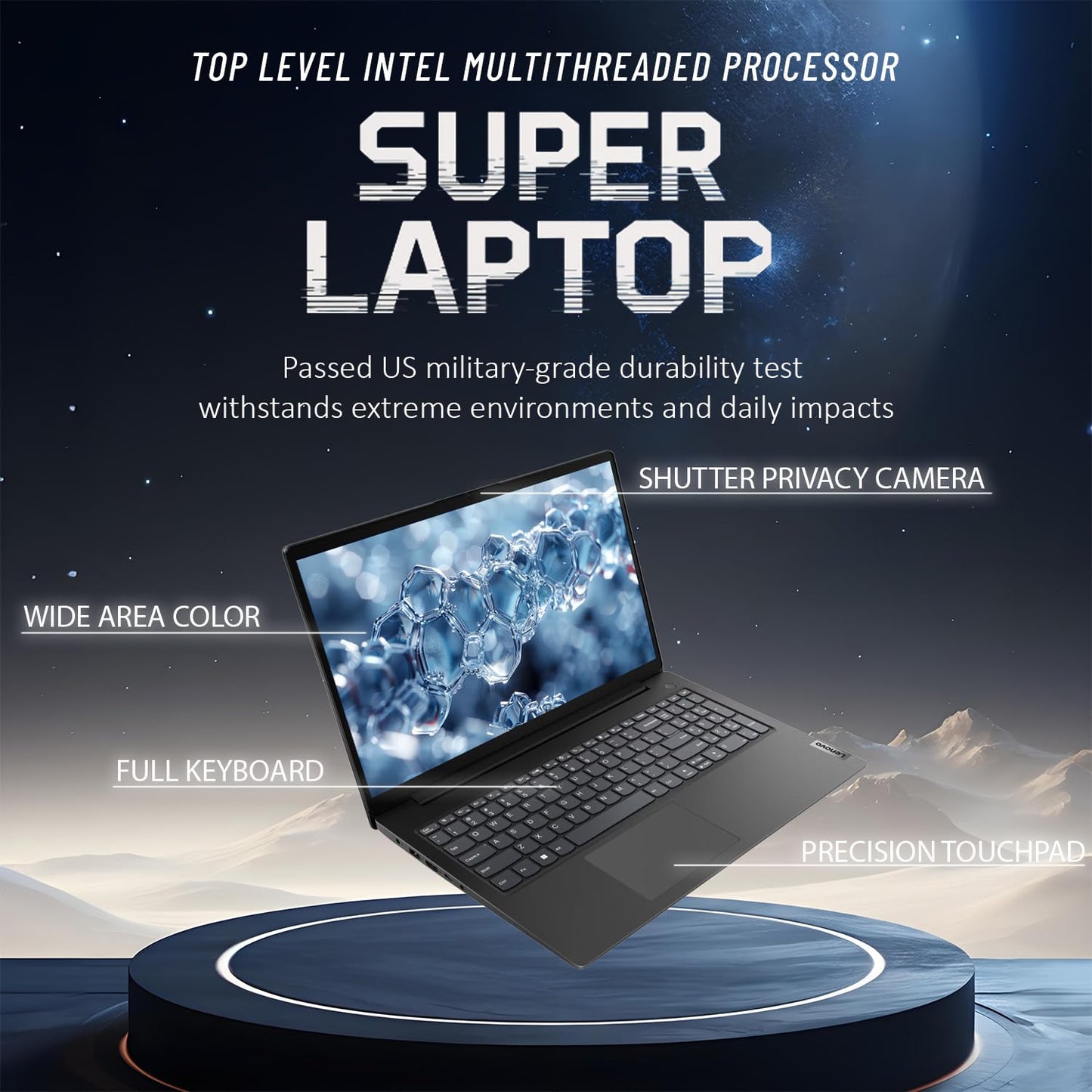 Lenovo 2026 Latest Business and Student Laptop, Ryzen 3 7320U(Outperforms Intel i7-1065G7), 16GB DDR5, 512GB PCIE, 15.6" FHD IPS Display, Wi-Fi 6, Bluetooth 5.3, Long Battery Life, Windows 11 Pro