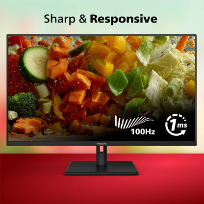 Philips 32E1N1100L 32"' Frameless Monitor, FHD 1920 x 1080, VA Panel, Adaptive-Sync 100Hz, VESA, 4Yr Advance Replacement Warranty, Black