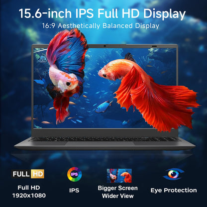 MAXVELTH 15.6 Inch Laptop 16GB RAM 512GB SSD, Gold Pentium Processor (Up to 3.4GHz), Expandable to 1TB, IPS FHD Display, 38WH, USB3.2, Type-C, HDMI, WiFi 5, Win11 Laptop, Notebook Laptops