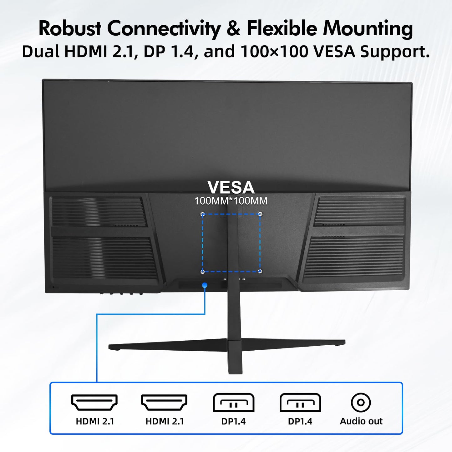 Computer Monitor, 4K Computer Monitor (3840 x2160) up to 120Hz, Gaming Monitor 32", Gaming Monitors w/ 99% sRGB, AMD FreeSync, IPS Panel,Computer Monitors w/ 1ms Display, VESA Mountable, Black
