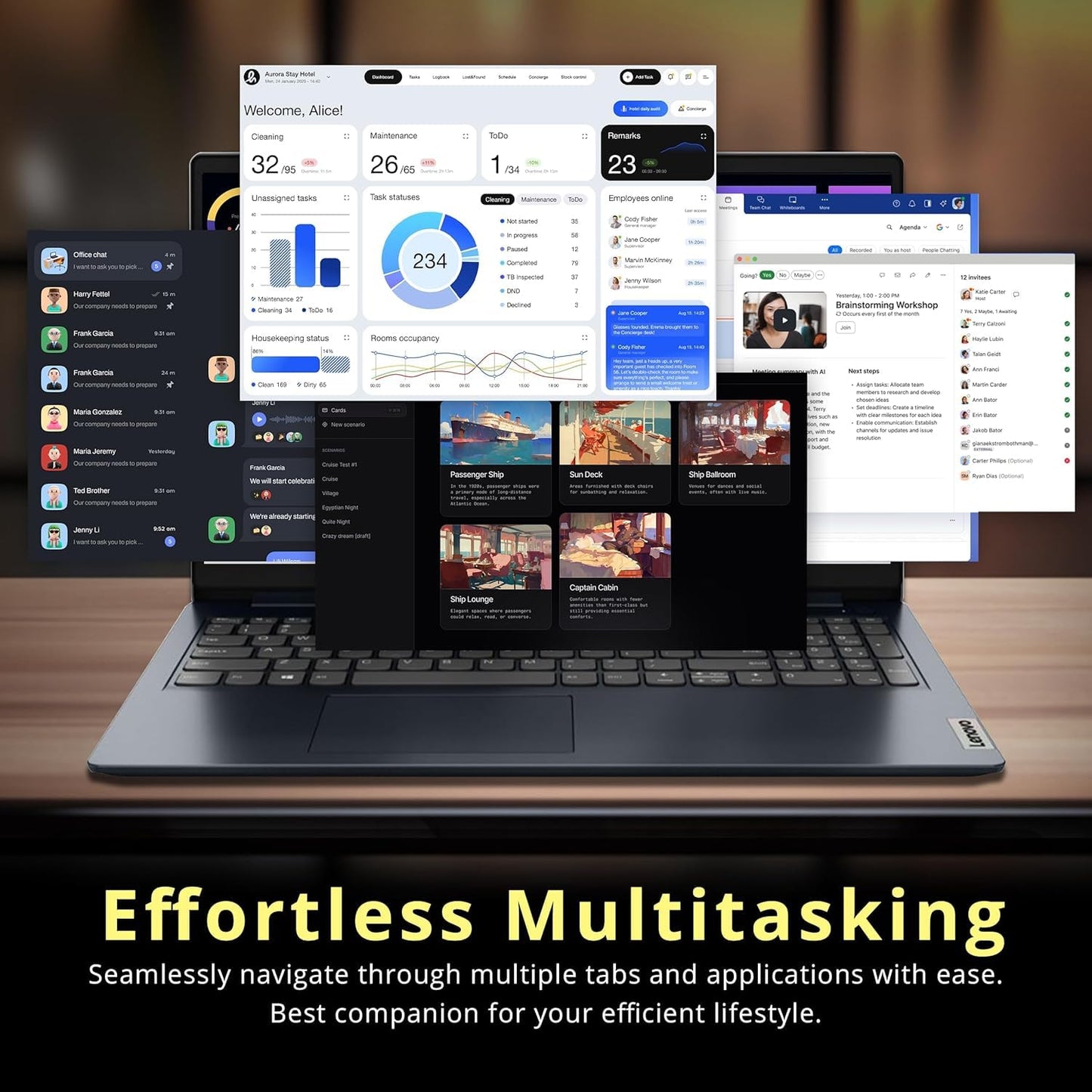 Lenovo Latest 15.6'' FHD Touchscreen Laptop with Microsoft Office for Web, Powerful 13th Intel Core i5 Processor (Beats 12th i7), 16GB RAM, 628GB SSD (500GB External), Windows 11, Long Battery Life