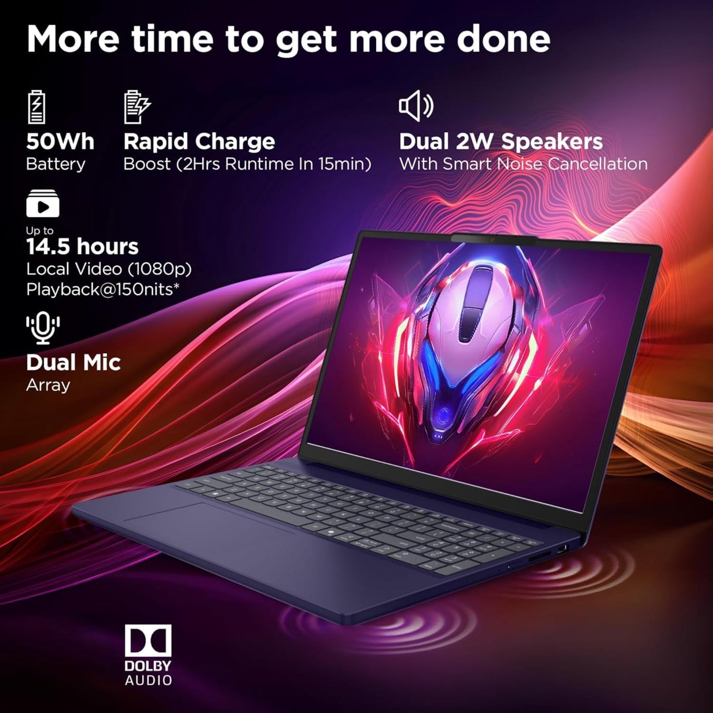 Lenovo 15.6" FHD Touchscreen Laptop w/MS Office 365 for The Web, 13th Gen Intel 10-Core i5-1335U(Beats i7-1255U), 8GB RAM, 756GB Storage(256GB SSD+500GB External Drive), Windows 11, WOWPC, No Mouse