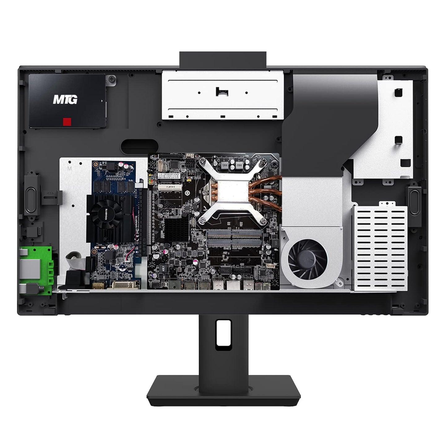 Gaming All in one PC 24 Inch FHD Touchscreen, MTG Yama, Intel Core i5 10th Gen, 16GB RAM, 240GB NVME / 1TB SSD, AMD RX 550 4GB DDR5 Graphics, Webcam, RGB Combo, Windows 11 Home