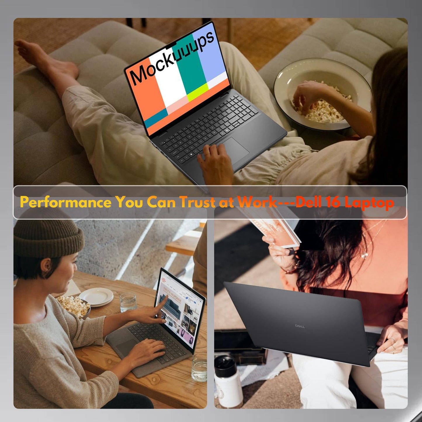 Dell 16-inch Touchscreen Laptop for Work & Study – 16" FHD+ Anti-Glare, 16GB DDR5 RAM, 1TB SSD, Intel 10-Core 7 150U(Up to 5.4GHz), Ai Copilot, Backlit KB, Win 11 Pro, Long Batterie Life
