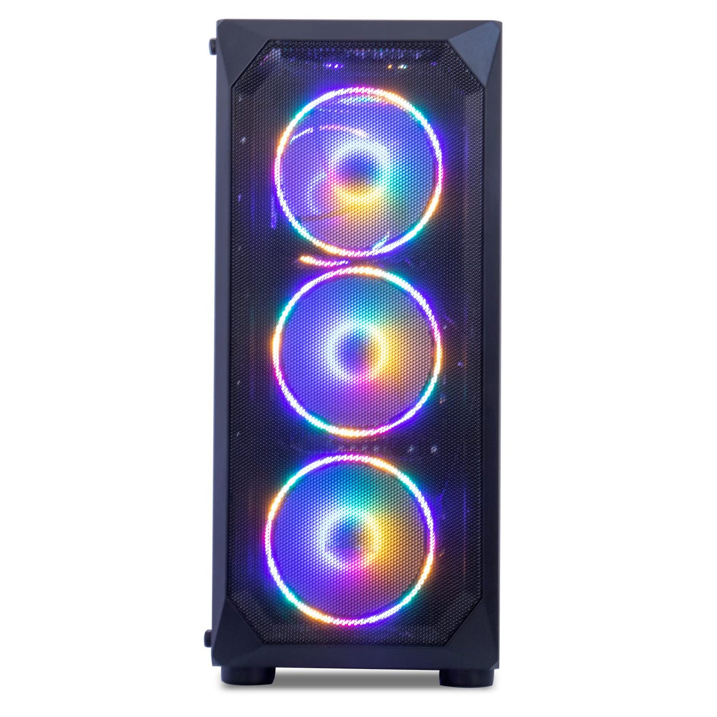 MXZ Gaming PC Computer R5 3500X, RX580, 8G DDR4, NVME 500G, B450,6RGB Fans,Windows 11 Pro Ready to use, Gamer Desktop Computer(R5 3500X| RX580)