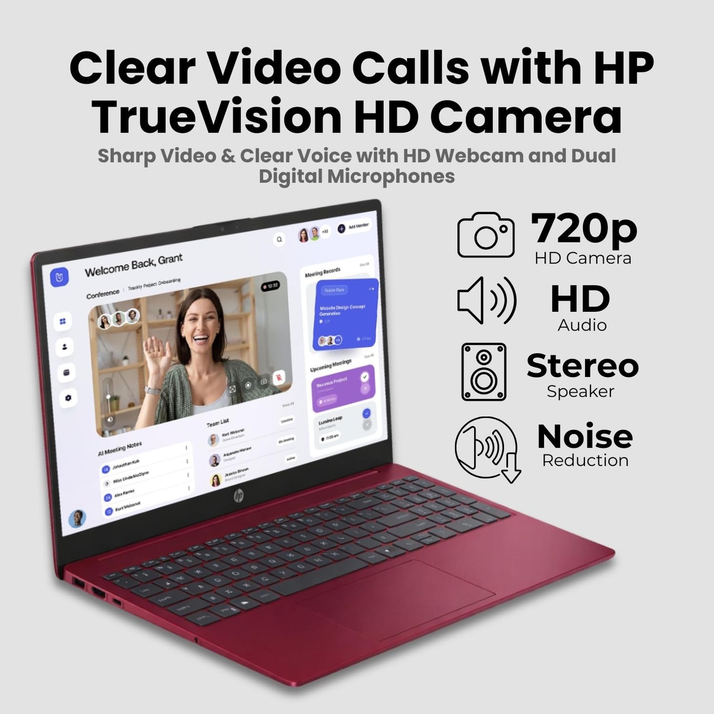 HP Ultrabook 15.6" Business Laptop Computer with Microsoft 365 • 2026 Edition • Intel 4-Core N200 CPU • 1.1TB Storage (1TB OneDrive + 128GB SSD) • Windows 11 • Copilot AI • no Mouse