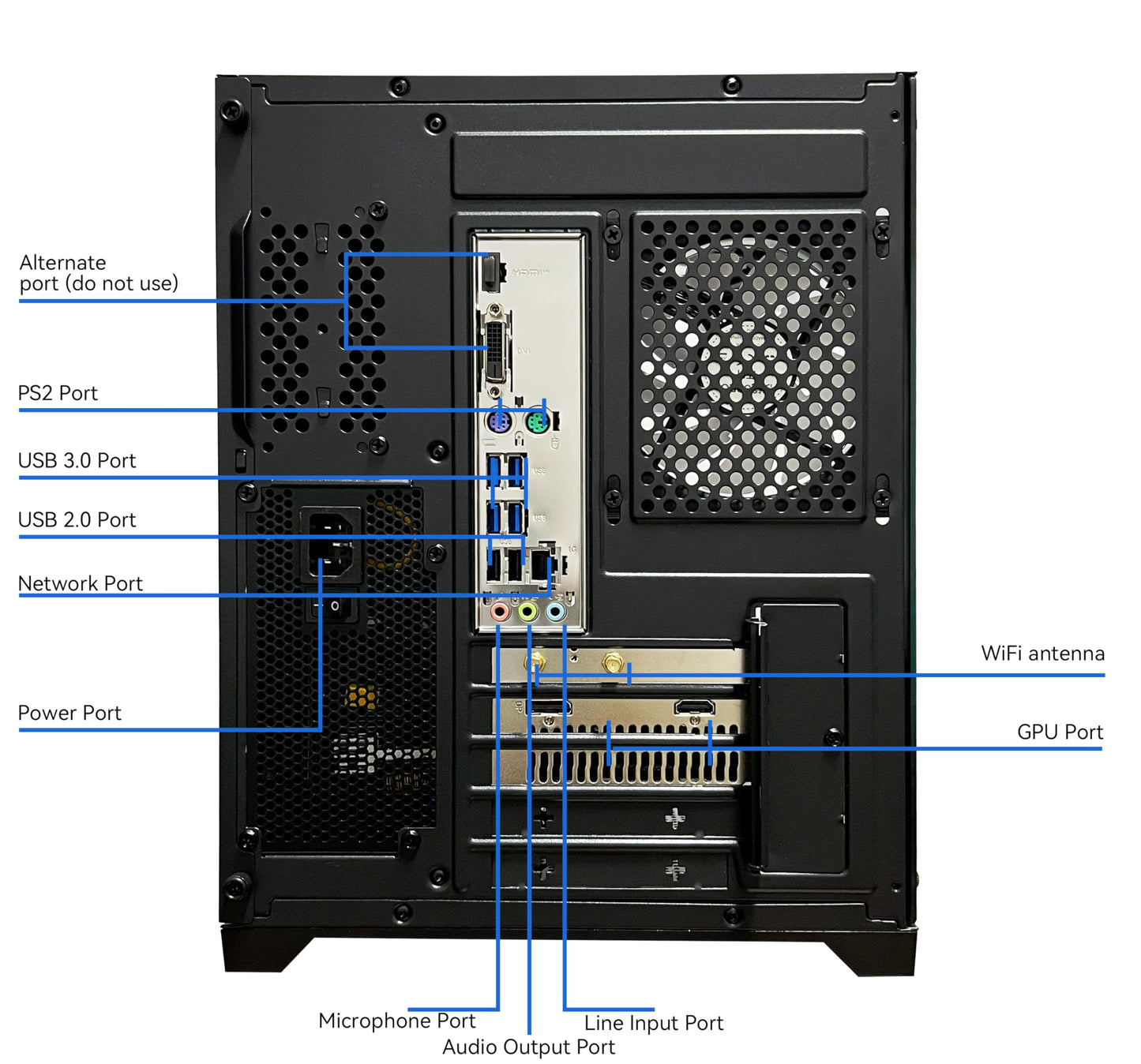 SKYESEV Gaming PC Desktop Computer, AMD Ryzen 5 5500, RX6500XT 4GB Graphics, 16GB DDR4 RAM, 512GB NVMe SSD, ARGB Fans, Game Design Office
