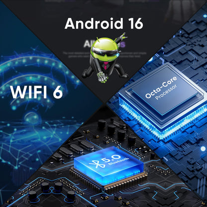 WXUNJA Android 16 Tablet,11 Inch Tablets with Octa Core Processor, 28GB RAM 128GB ROM 1TB Expand, Widevine L1, 8000mAh Battery, 2.4/5Ghz Dual WiFi/GPS/FM, 5/8MP Cameras, Case Included, Black