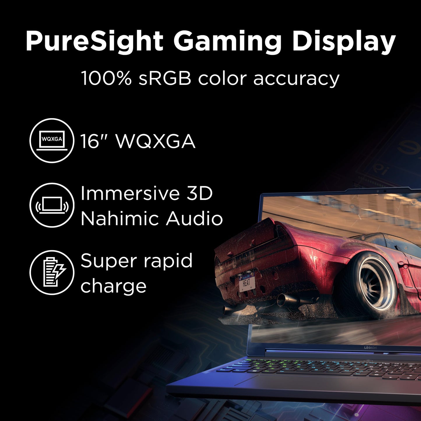 Lenovo Legion 5i Gaming Laptop - NVIDIA GeForce RTX 4070 8G - 16” WQXGA Display - Intel Core i7-14650HX - 32GB RAM - 512GB SSD - Windows 11 Home - Luna Grey