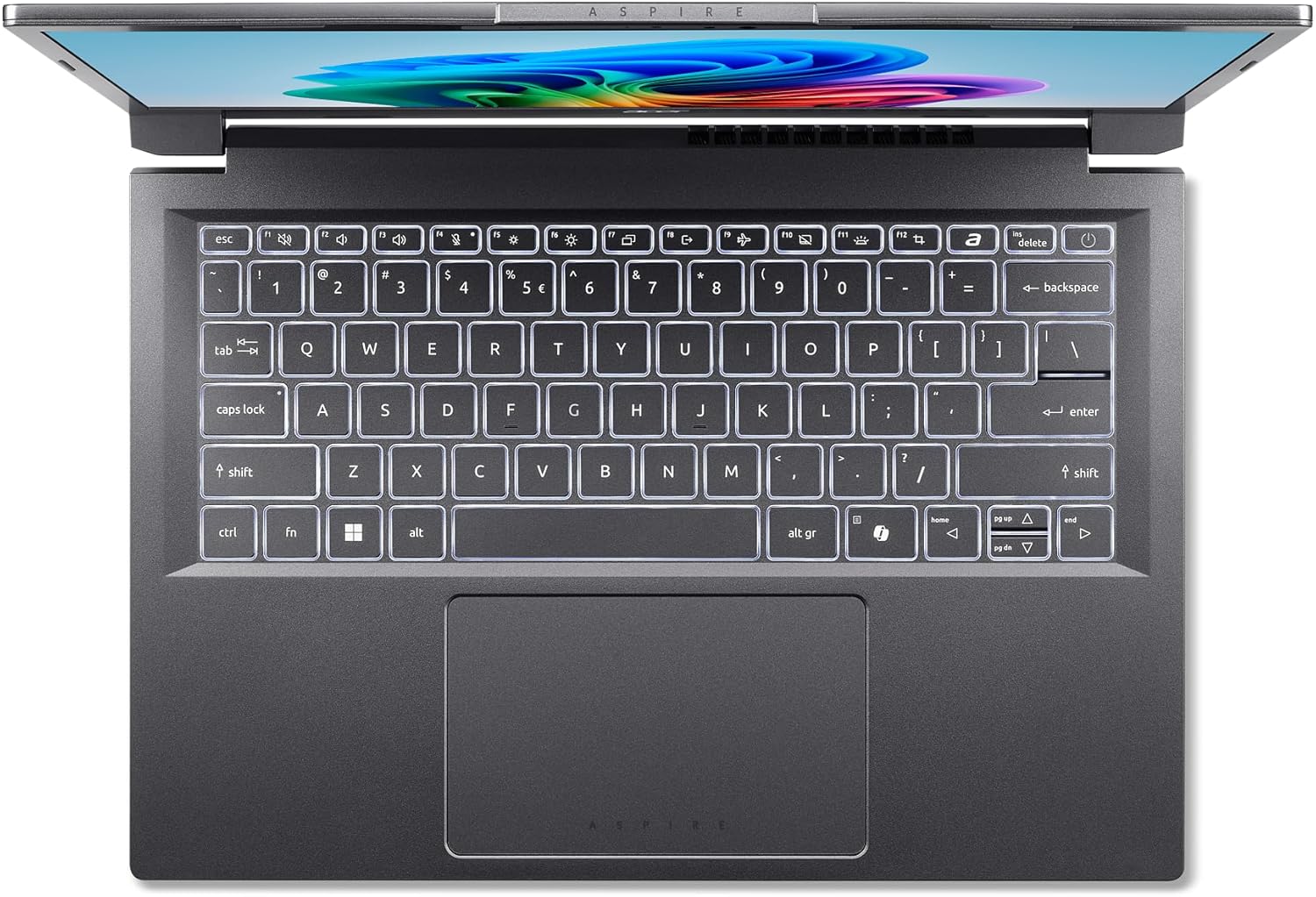 Acer Aspire 14 AI Copilot+ PC | 14" WUXGA Display | Intel Core Ultra 5 Processor 226V | NPU: Up to 40 Tops - GPU: Up to 53 Tops | Intel ARC 130V | 16GB LPDDR5X | 512GB SSD | Wi-Fi 6E | A14-52M-51S1