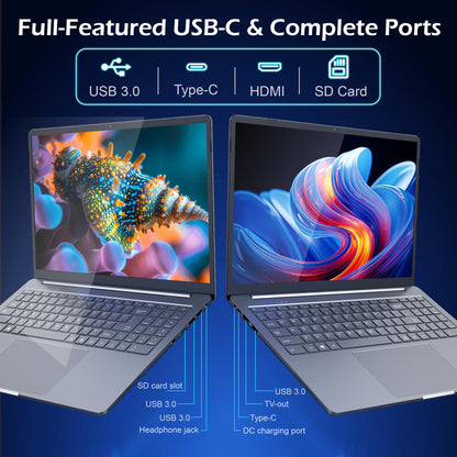 16 inch Touchscreen Laptop,Laptop Computer with Quad Core N95 Processor (Up to 3.4GHz),16GB RAM 512GB SSD Storage,Backlit Keyboard, Fingerprint Reader, BT5.2, WiFi 6 ,Thin & Light,Metal Body,Gray