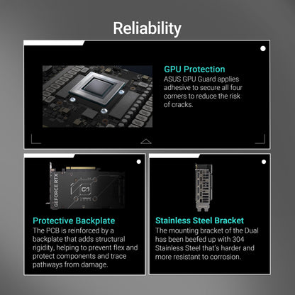 ASUS Dual GeForce RTX™ 5060 8GB GDDR7 OC Edition (PCIe 5.0, 8GB GDDR7, DLSS 4, HDMI 2.1b, DisplayPort 2.1b, 2.5-Slot Design, Axial-tech Fan Design, 0dB Technology, and More)