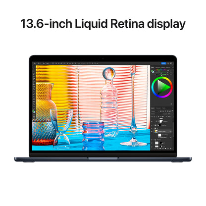 Apple 2022 MacBook Air with Apple M2 Chip 13-inch, 16GB RAM, 512GB SSD Storage Midnight (Renewed)