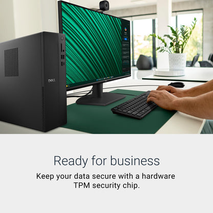 Dell Slim Desktop ECS1250 - Intel Core Ultra 5-225 Processor, Intel UHD Graphics, 16GB Memory, 512GB M.2 SSD, 3.0 SD Card Reader, Dell Wired Keyboard and Mouse, Windows 11 Home, Onsite+Migrate Service