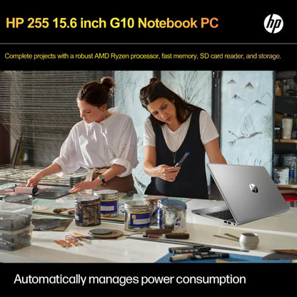 HP 255 G10 Laptop for Home or Work - Lifetime Microsoft Office 365 for Web - 15.6" Full HD - Ryzen 3 7330U (Beat Intel i5-1135G7) - 16GB RAM - 256GB SSD - HDMI - USB-C - Windows 11 w/o Mouse
